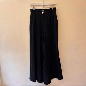 Jason Wu black crepe lined wide leg dress pants size medium